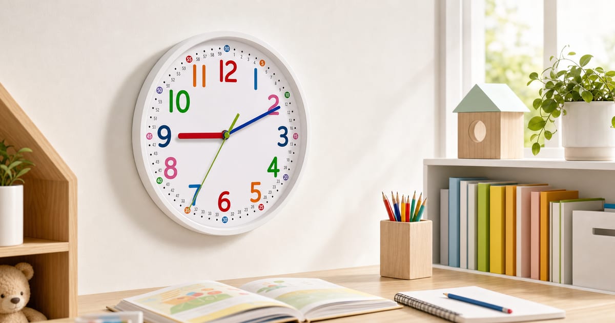 Silent Kids Wall Clock: A Teaching Clock for Learning Time - AnalogueClock.com guide