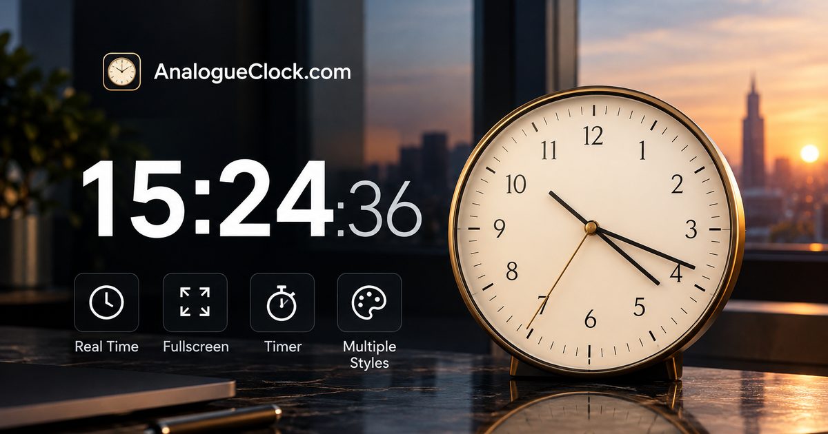 Current time in Mumbai | AnalogueClock.com